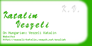 katalin veszeli business card